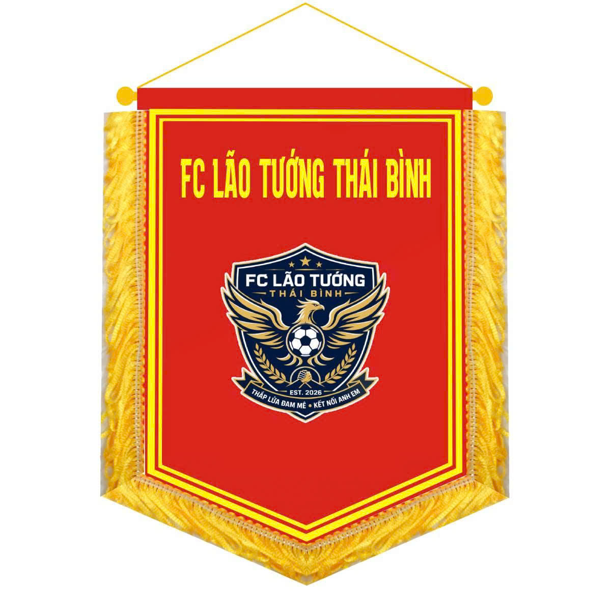 Nhận cờ lưu niệm và bộ đồng phục mới